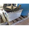 Image 2 : Contents of Pallet: 2 Empty Drums, Round Dolly, PVC Fittings, etc