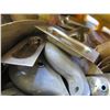 Image 8 : Plastic Bin & Contents: Jars w/ Nuts, Bolts, Hardware, etc