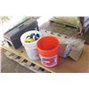 Image 1 : Contents of Pallet: Tool Box, Strapping, Hardware, etc