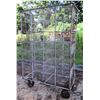 Image 1 : Rolling Multi-Section Metal Cage 48" x 22" x 75"H