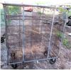 Image 1 : Rolling Multi-Section Metal Cage 50" x 22" x 57"H