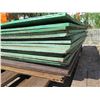 Image 2 : Qty 22 Plywood Sheets 35" x 23", Painted Green, Brown & Natural