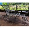 Image 1 : Metal Furniture: Lounge Chair, Table (no top) & 4 Chairs