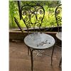 Image 8 : Metal Furniture: Lounge Chair, Table (no top) & 4 Chairs