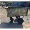 Image 3 : Vintage Rolling Metal Push Cart