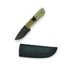 Image 1 : 3.5" Fixed Drop Point Blade Knife with Leather Sheath, New