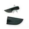 Image 1 : 2.5" Hand Forged Damascus Steel Fixed Blade Knife with Leather Sheath, New