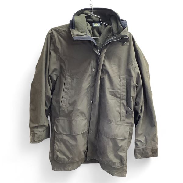 Hunting Jacket, Size Lg, Orange, Blaklader Work Pants, Size 34/34, SA Company Trapper Hat Size Lg