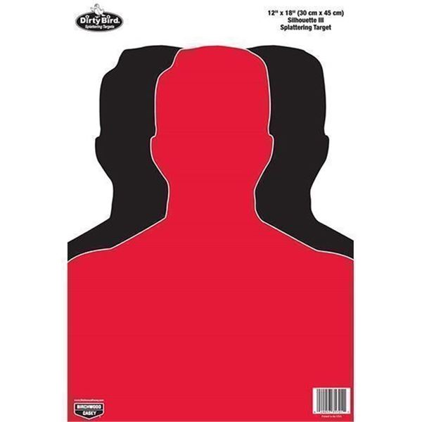 BIRCHWOOD CASEY DIRTY BIRD 12"X18" SILHOUETTE