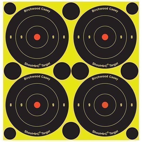 BC SHOOT-N-C 3" BULLSEYE 240 TARGETS