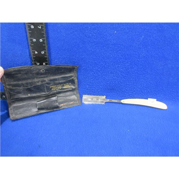 Vintage Durham Duplex Straight Razor with Original Case