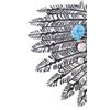 Image 3 : Navajo R. Singer Sterling Silver Turquoise Pendant
