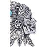 Image 4 : Navajo R. Singer Sterling Silver Turquoise Pendant