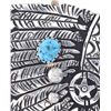 Image 5 : Navajo R. Singer Sterling Silver Turquoise Pendant