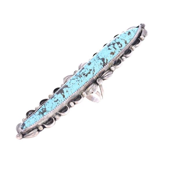 C. 1970 Apache Richard Reeve No. 8 Turquoise Ring