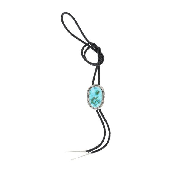 Navajo Sierra Bella Turquoise Sterling Bolo Tie