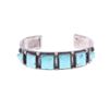 Image 1 : C.1949 Navajo Old Pawn Silver Turquoise Bracelet