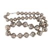 Image 2 : Navajo Old Pawn Silver Pearl Necklace c. 1900-1930