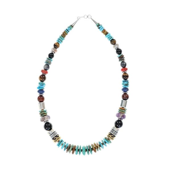 Navajo Tommy & Rose Singer Royston Silver Necklace