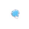 Image 5 : 7.40ct Turquoise Diamond & 14k White Gold Ring