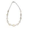 Image 10 : 48.91ct Opal Sapphire & Diamond Platinum Necklace
