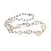 Image 9 : 48.91ct Opal Sapphire & Diamond Platinum Necklace