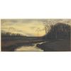 Image 2 : Victorian Landscape Oil Plaster of Paris Painting