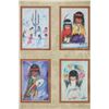 Image 2 : Signed DeGrazia Painting Miniatures Framed