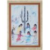 Image 3 : Signed DeGrazia Painting Miniatures Framed