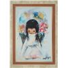 Image 5 : Signed DeGrazia Painting Miniatures Framed