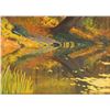 Image 5 : Signed Taylor Oughton, "Evening Mallards" Oil