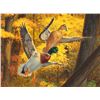 Image 7 : Signed Taylor Oughton, "Evening Mallards" Oil