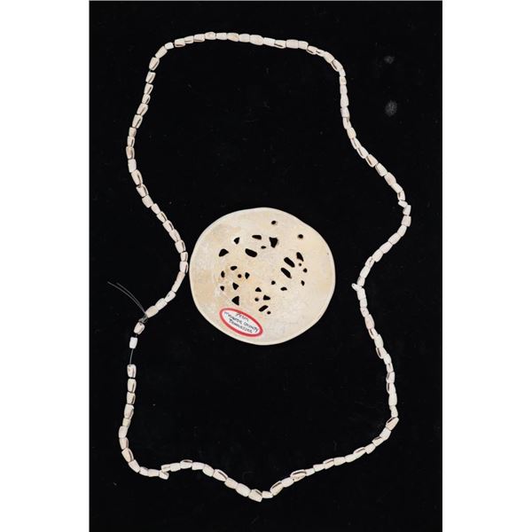 Gorget & Shell Necklace Monroe County, TN 1300 A.D