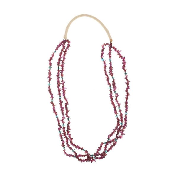 Navajo Amethyst Cripple Creek Turquoise Necklace