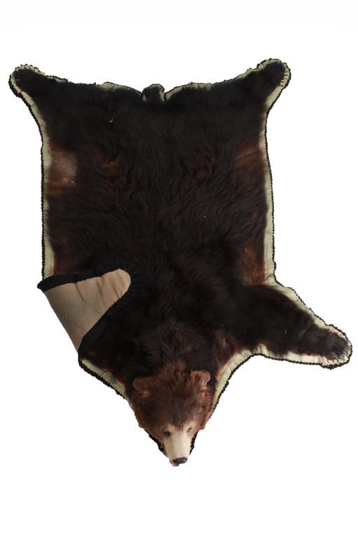 Montana Trophy Taxidermy Black Bear Felted Rug