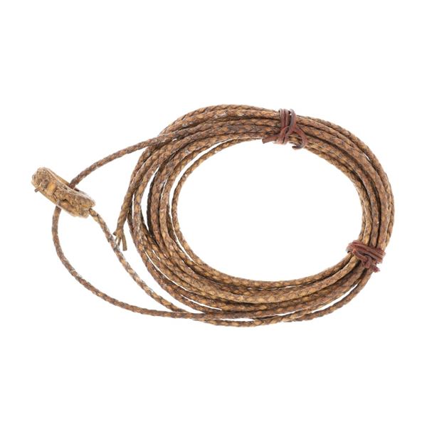 Handmade Four Strand Rawhide Reata c. 1910-1930