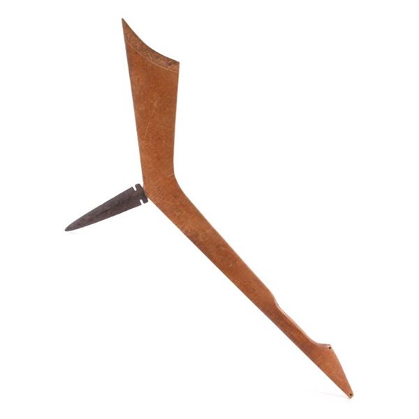 A Fine Eastern Plains Gunstock War Club c. 1865-70