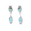 Image 1 : Navajo Diné R. Sam Sterling Turquoise Earrings