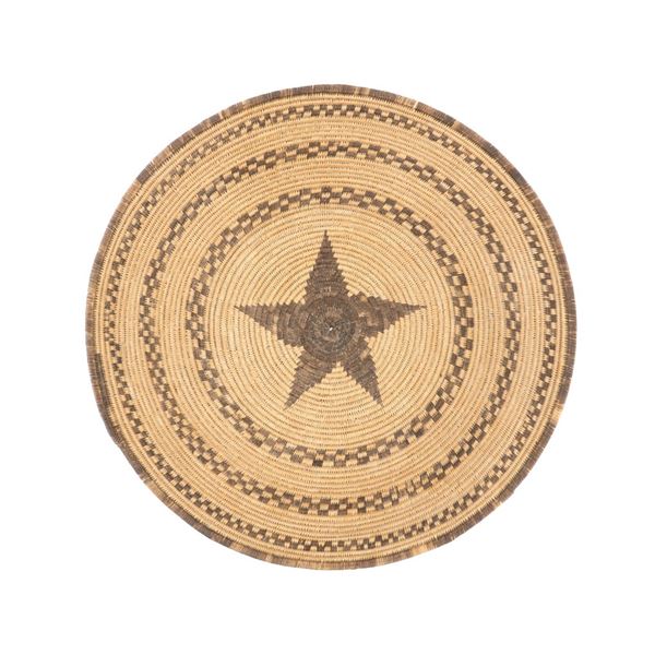 Ca. 1890-1910 Apache Large Basketry Tray ex-Sundog