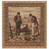 Image 2 : Original Framed Embroidered Irish Farmer Tapestry