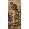 Image 8 : Original Framed Embroidered Irish Farmer Tapestry
