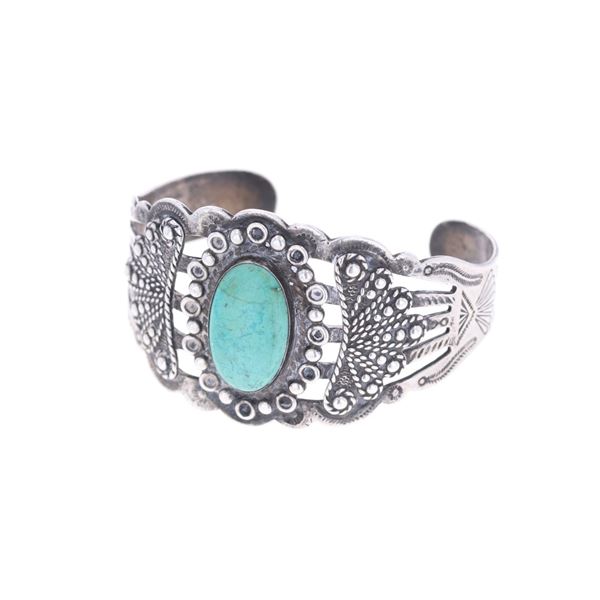 Silver Arrow Silver Dry Creek Turquoise Bracelet