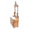 Image 2 : C. 1910 Eastlake Walnut & Marble Mirrored Dresser