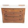 Image 8 : C. 1910 Eastlake Walnut & Marble Mirrored Dresser