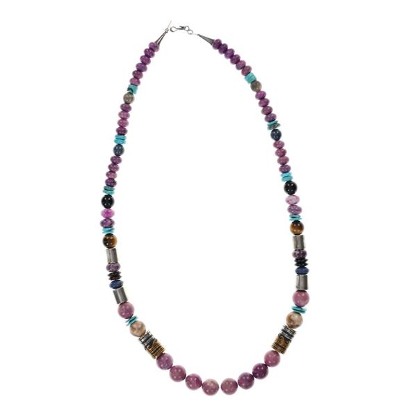 Navajo Tommy Singer Sterling 14k Gold Necklace