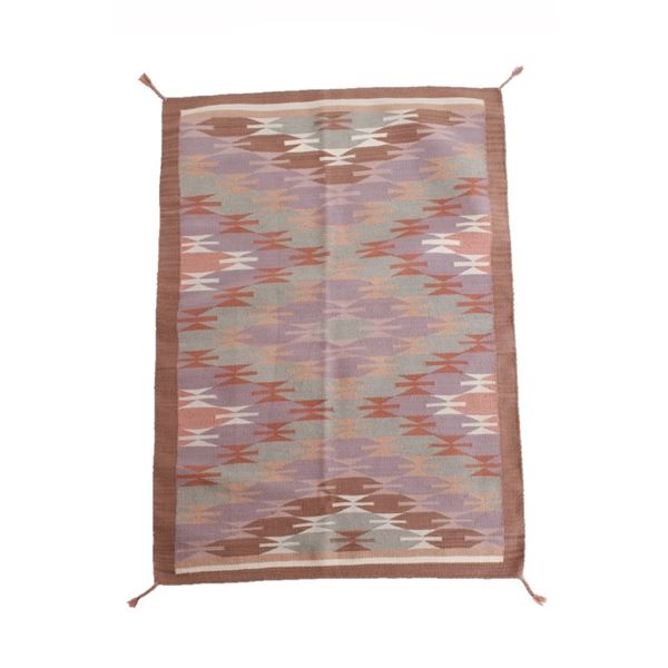 Navajo Chinle Canyon de Chelly Pastel Rug c. 1960