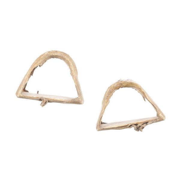 Apsaalooke Crow Parfleche Wrapped Stirrups c1890-