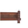 Image 3 : Eastlake Carved Walnut Lavatory Mirror Towel Rack