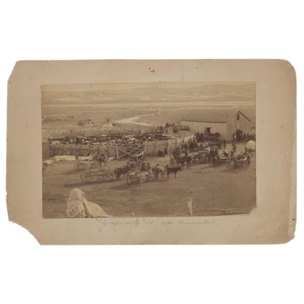 Ca. 1893 Dakotah Sioux Reservation Beef Photo