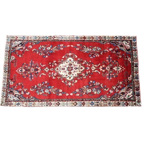 Antique Sarouk Persian Hand Knotted Wool Rug